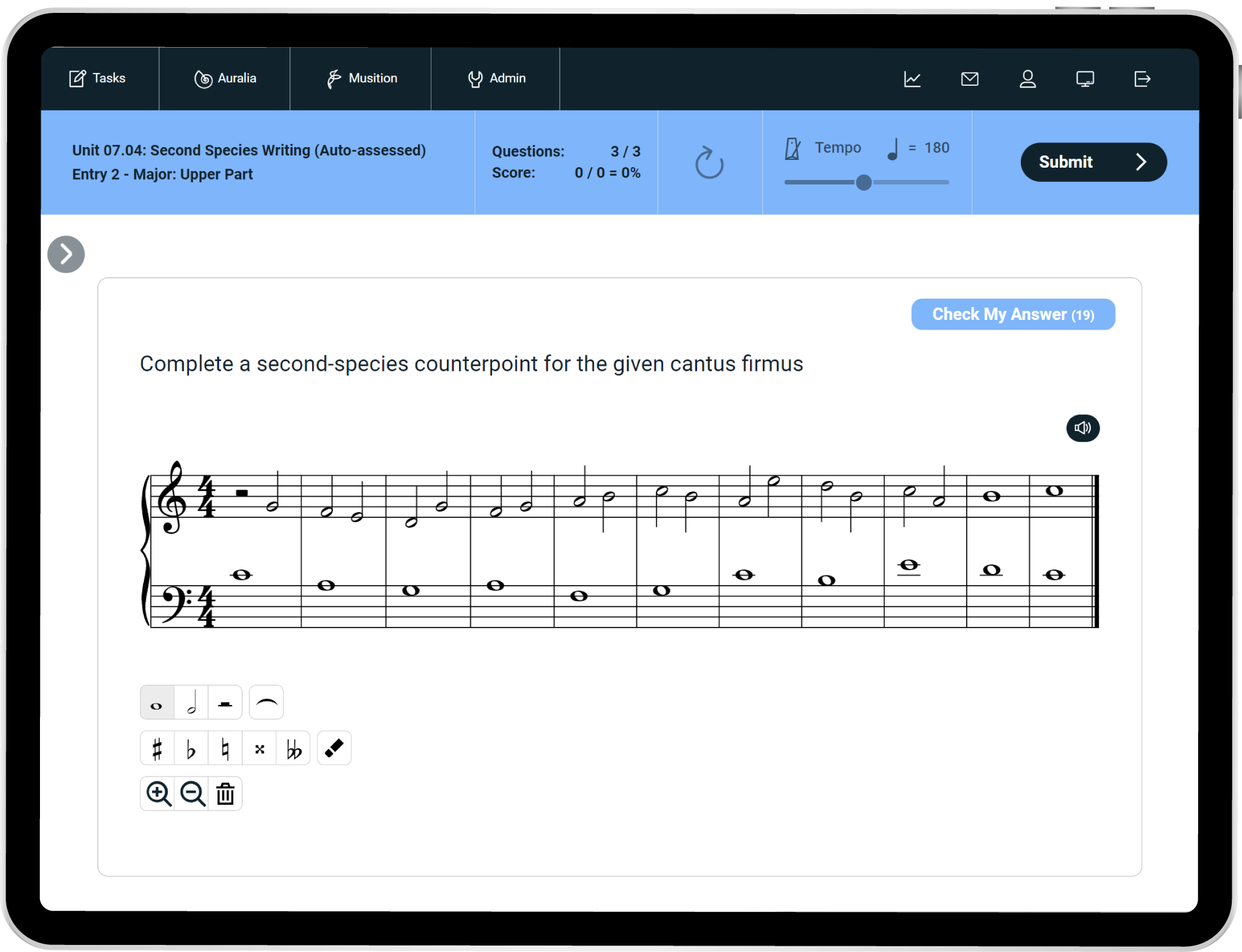 Second Species Counterpoint